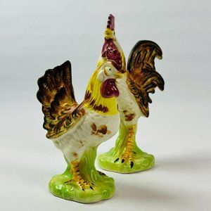 Vintage Nikoniko Import 2 Roasters 6 3/4" 9 3/4" Japan